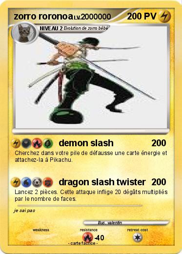 Pokemon zorro roronoa