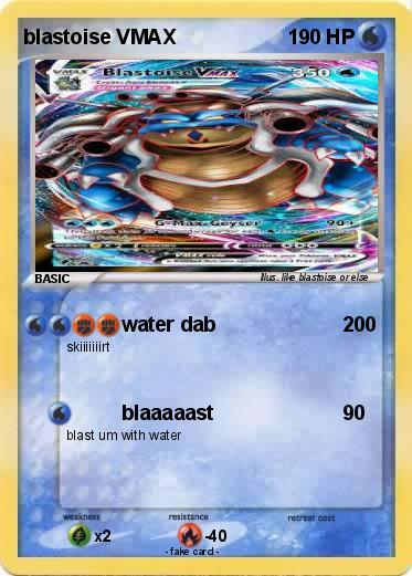 Pokemon blastoise VMAX