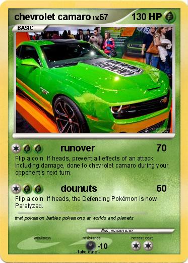 Pokemon chevrolet camaro