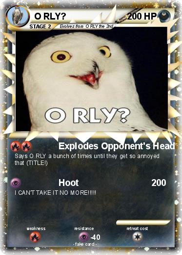 Pokemon O RLY?