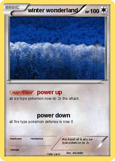Pokemon winter wonderland