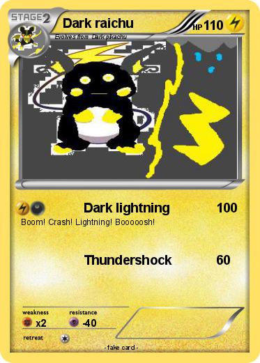 Pokemon Dark raichu