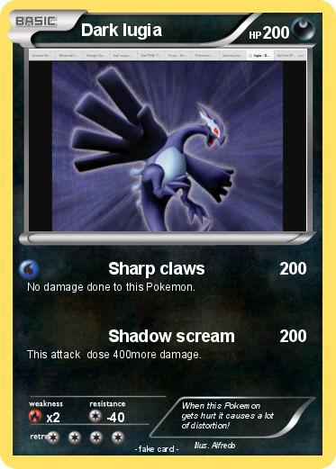 Pokemon Dark lugia