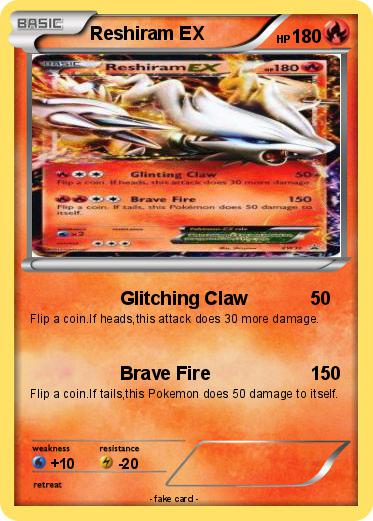 Pokemon Reshiram EX