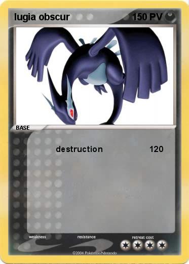 Pokemon lugia obscur
