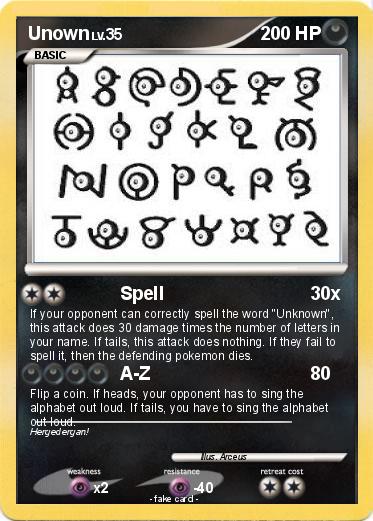 Pokemon Unown