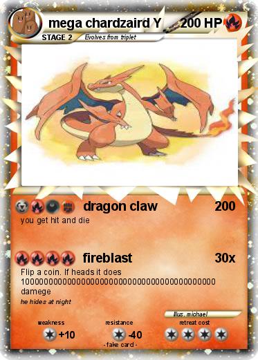 Pokemon mega chardzaird Y