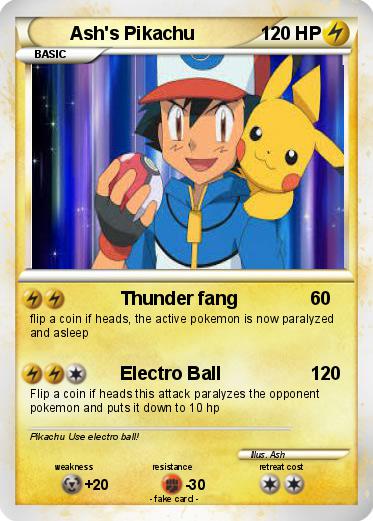 Pokemon Ash's Pikachu