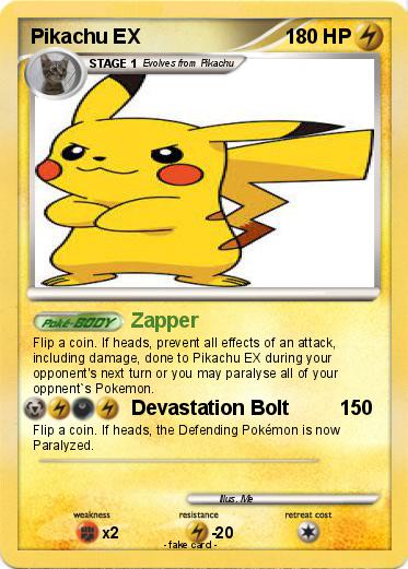Pokemon Pikachu EX