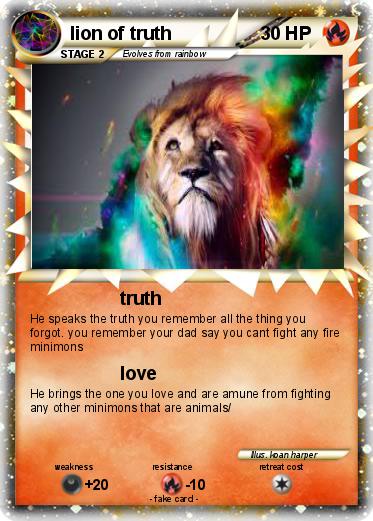 Pokemon lion of truth