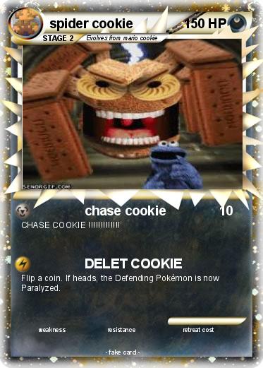 Pokemon spider cookie