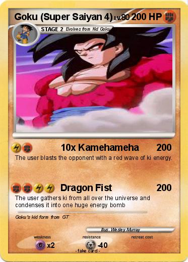 Pokemon Goku (Super Saiyan 4)
