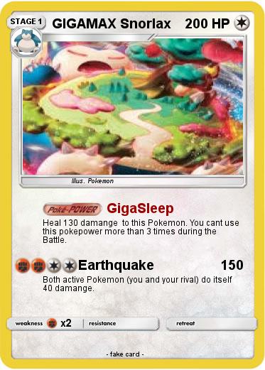 Pokemon GIGAMAX Snorlax
