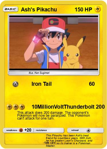 Pokemon Ash's Pikachu