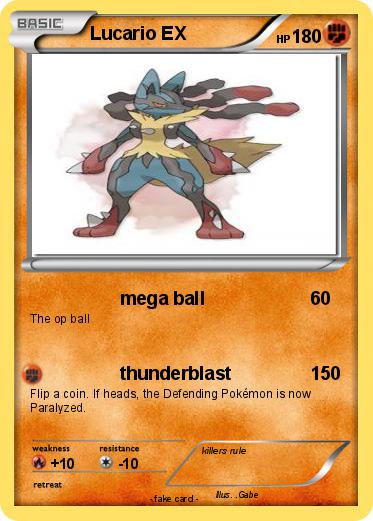 Pokemon Lucario EX