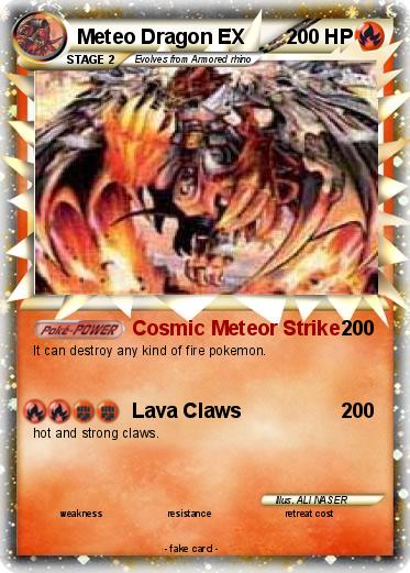 Pokemon Meteo Dragon EX