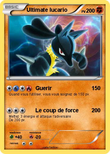 Pokemon Ultimate lucario