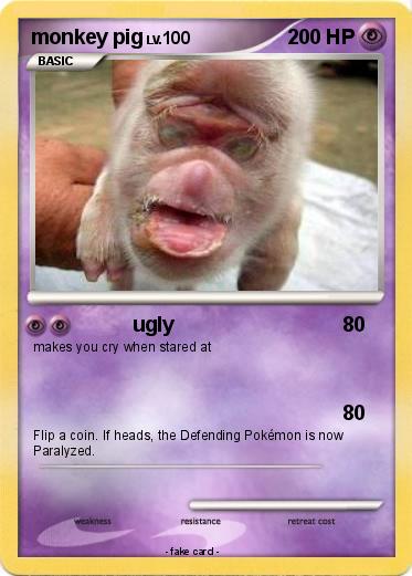 Pokemon monkey pig