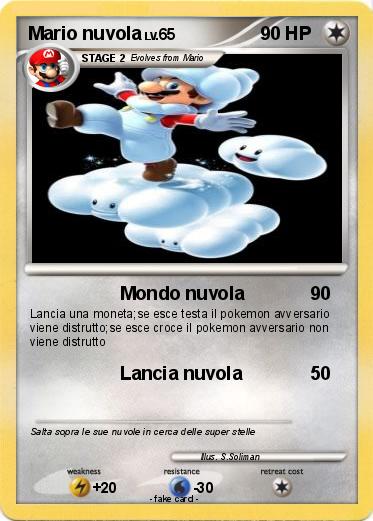 Pokemon Mario nuvola
