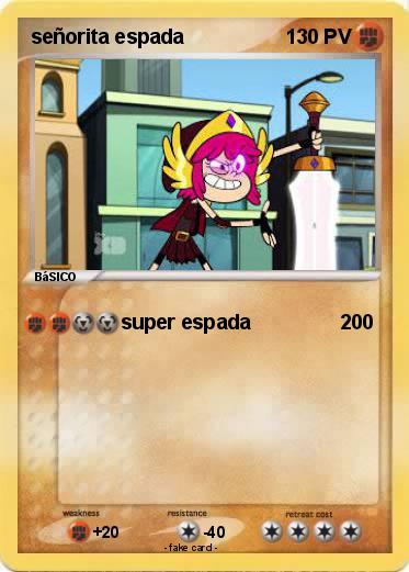 Pokemon señorita espada