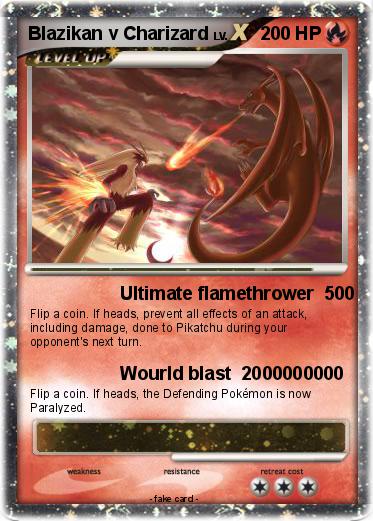 Pokemon Blazikan v Charizard
