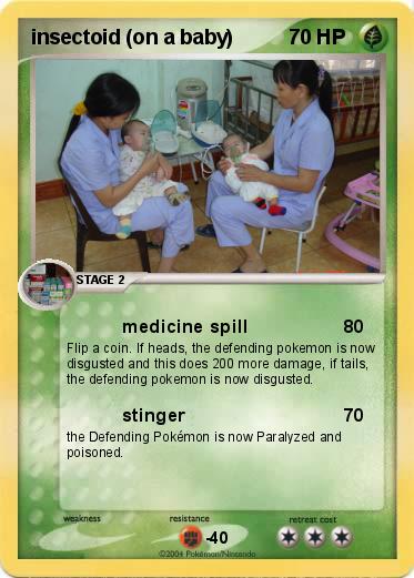 Pokemon insectoid (on a baby)