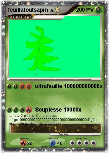 Pokemon feuillatoutsapin