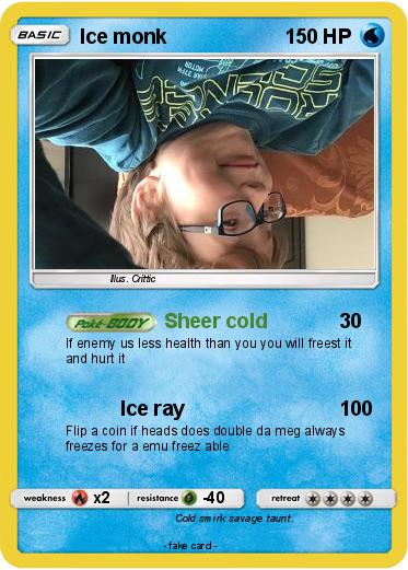 Pokemon Ice monk