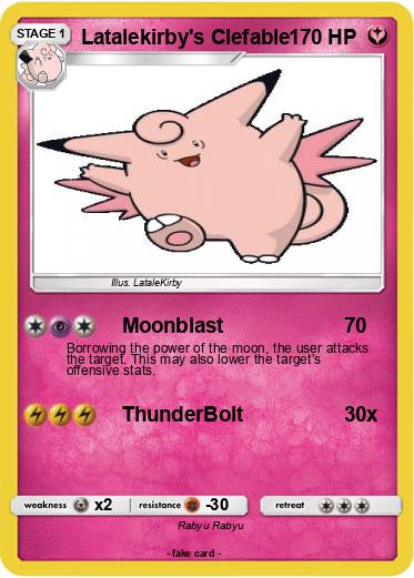 Pokemon Latalekirby's Clefable