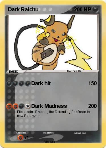 Pokemon Dark Raichu