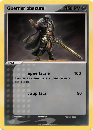 Pokemon Guerrier obscure