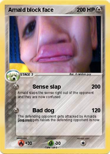 Pokemon Arnald block face