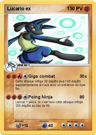 Pokemon Lucario ex