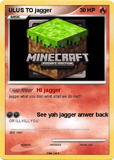 Pokemon ULUS TO jagger