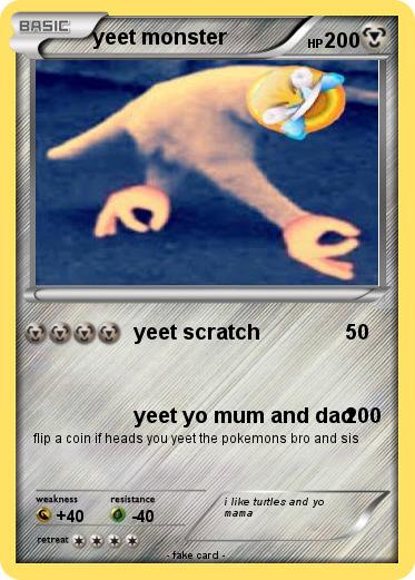 Pokemon yeet monster