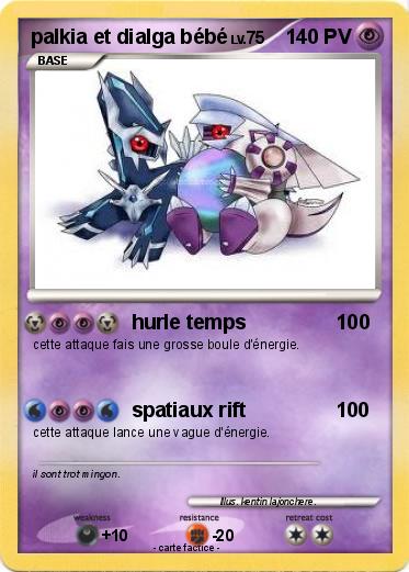 Pokemon palkia et dialga bébé