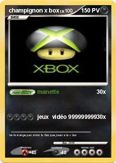 Pokemon champignon x box