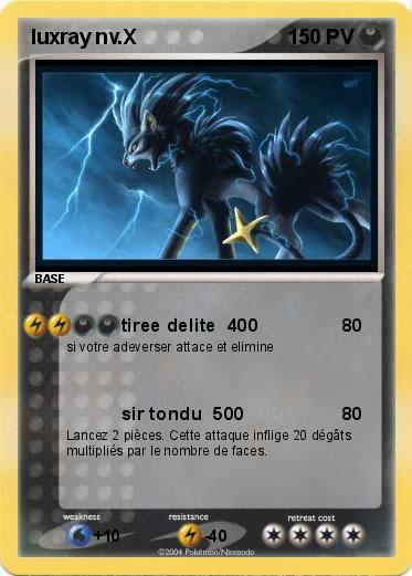 Pokemon luxray nv.X