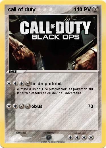 Pokemon call of duty 