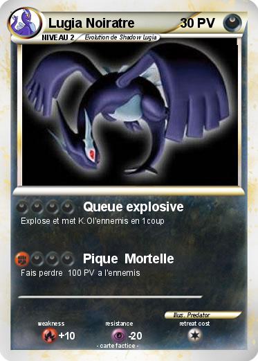 Pokemon Lugia Noiratre