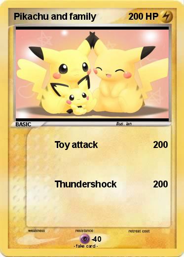 Pokemon Pikachu and family