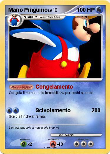 Pokemon Mario Pinguino