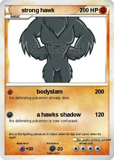 Pokemon strong hawk