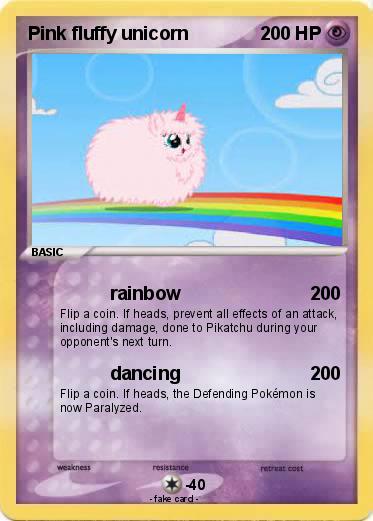 Pokemon Pink fluffy unicorn