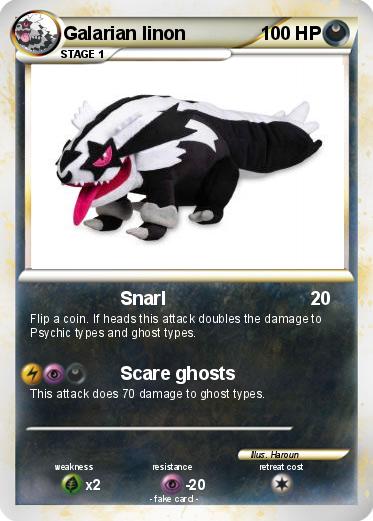 Pokemon Galarian linon