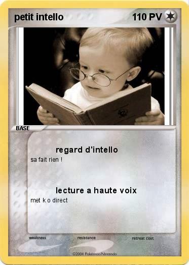 Pokemon petit intello