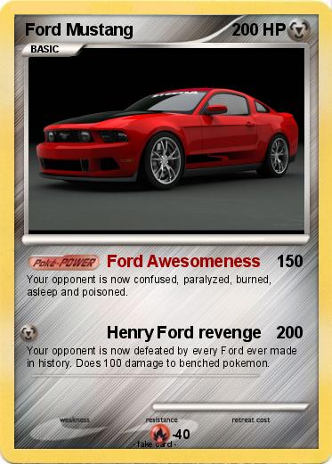 Pokemon Ford Mustang