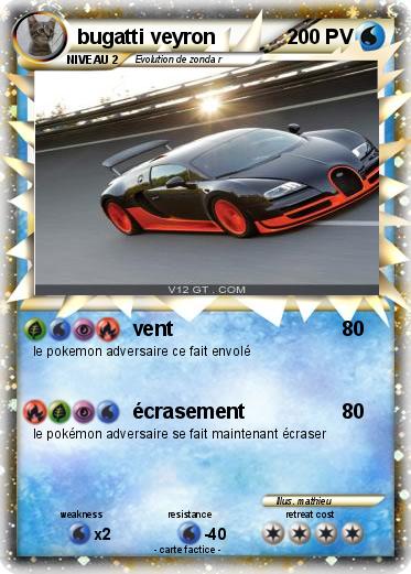 Pokemon bugatti veyron