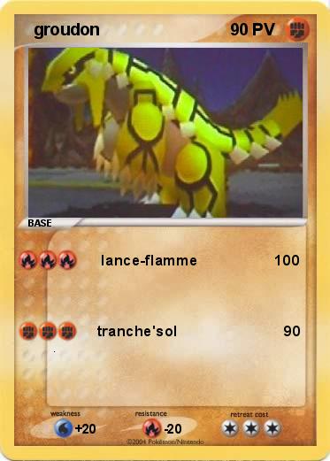 Pokemon   groudon                                                    