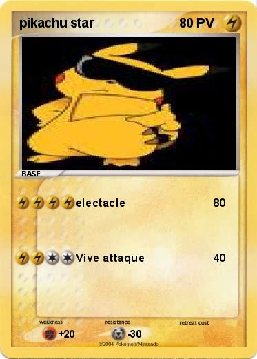 Pokemon pikachu star
